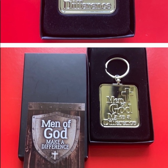 Men of God Make a Difference Boxed Keychain - Picture 3 of 4